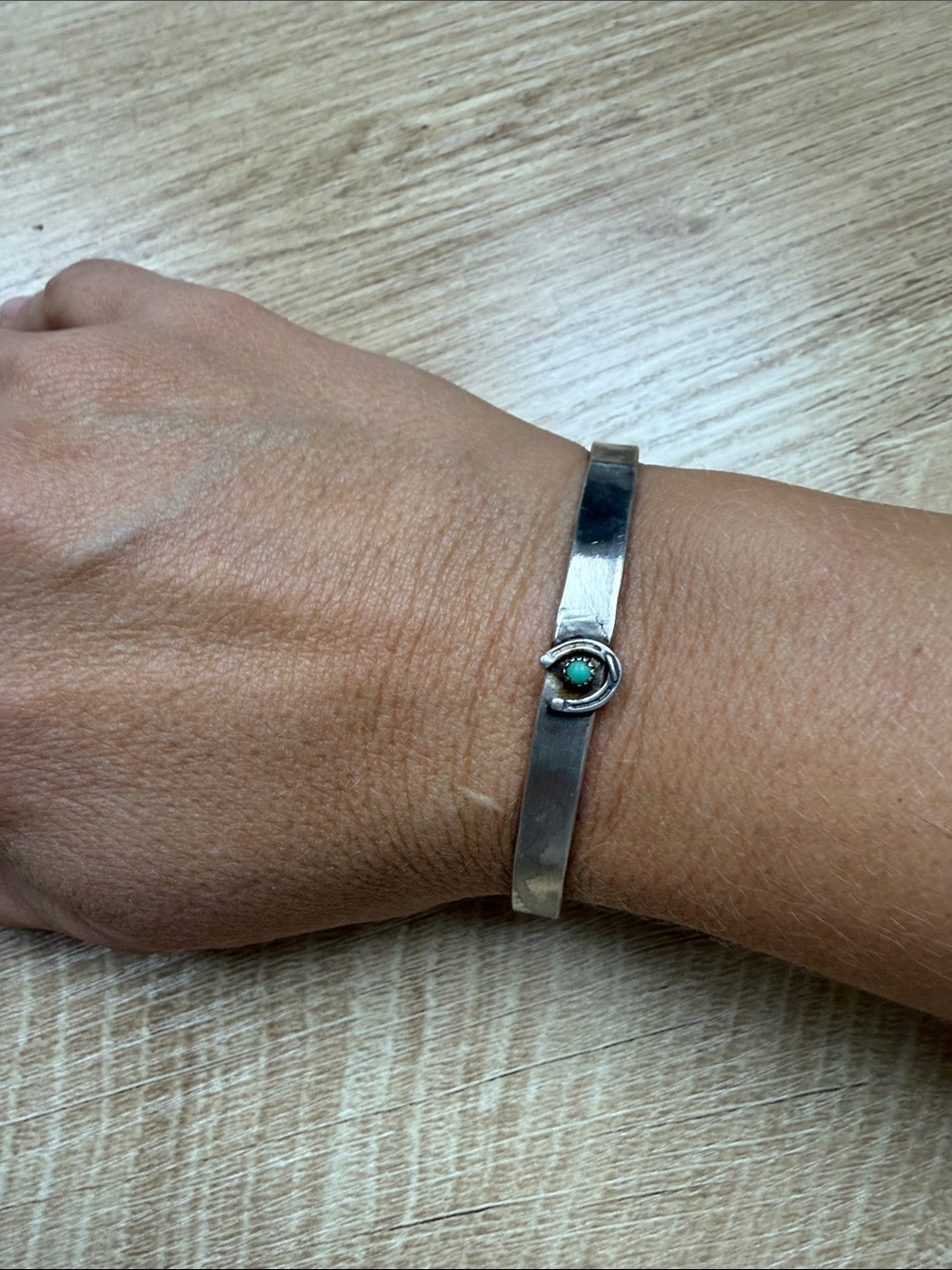 Sterling Silver Turquoise Accent Cuff Bracelet - Women